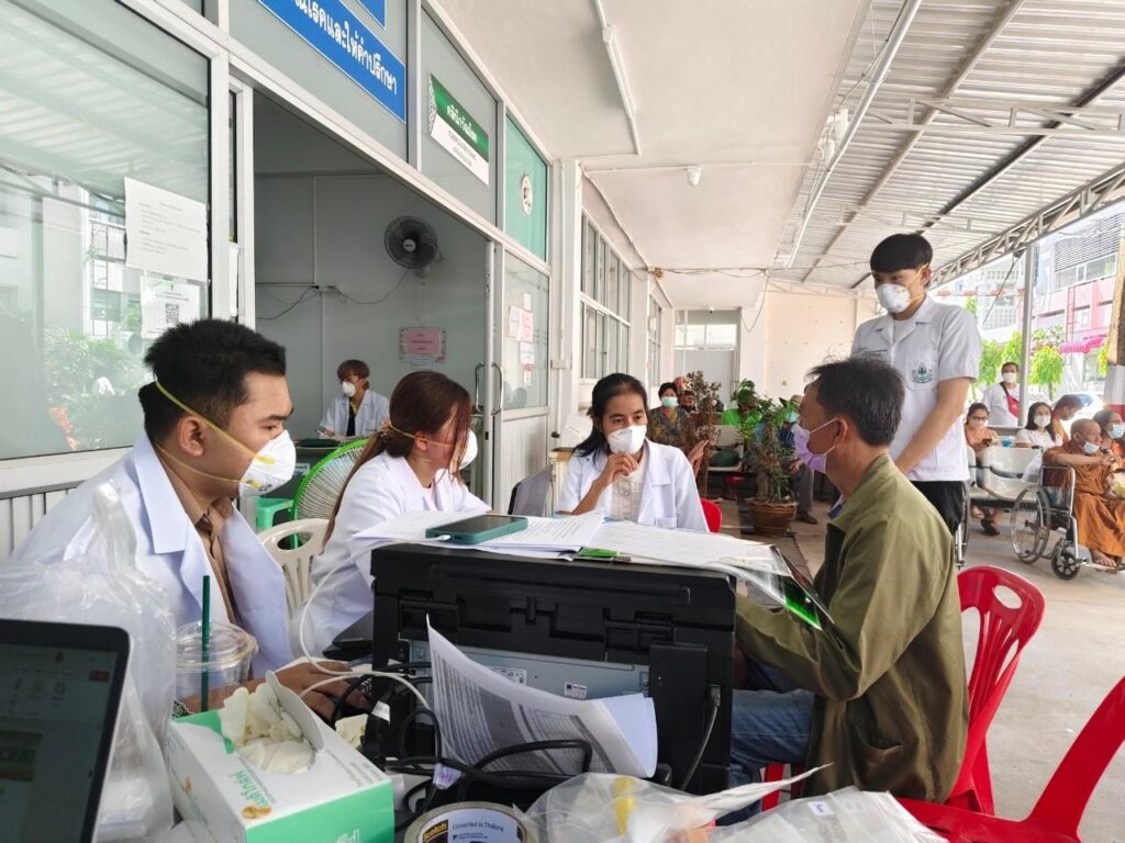 Field activities during sample collection