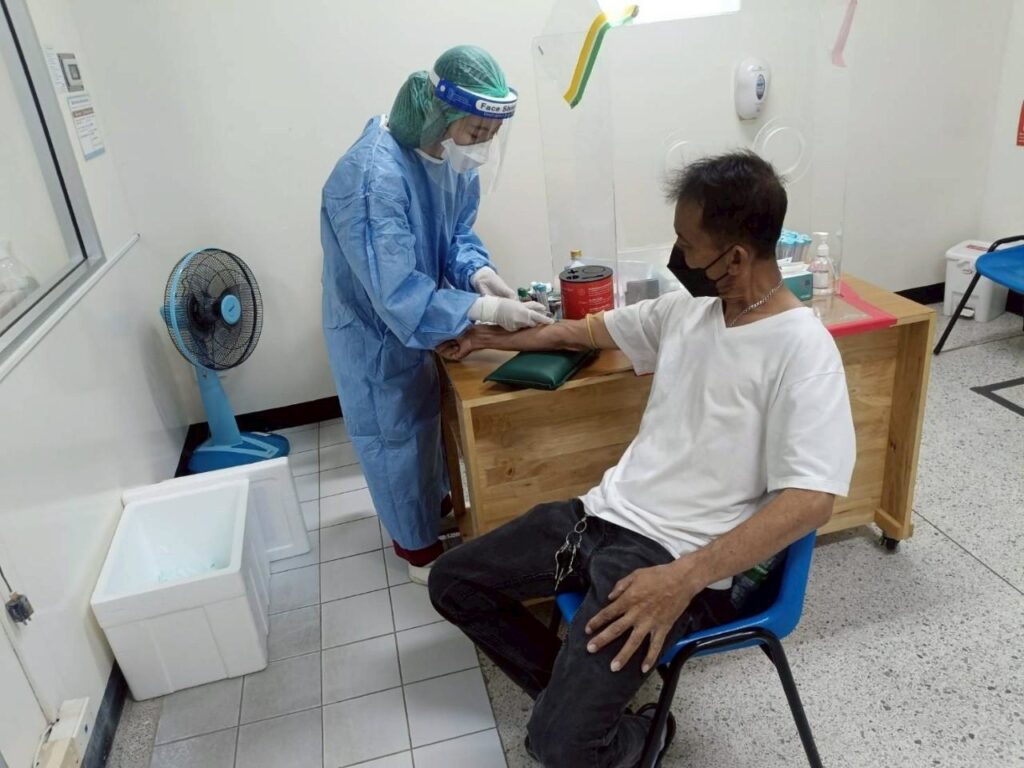 Field activities during sample collection